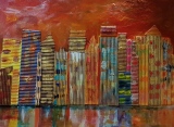 Chritiane Martin -  Lumières sur New York - Atelier peinture  libre. V Berthier